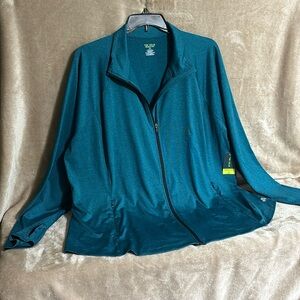 Tel Gear Workout jacket. 3X. NWT. Teal